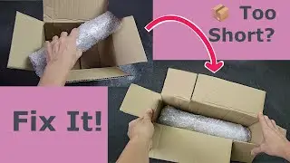 How to Resize a Cardboard Box Easily  |  Smart Trick to Make a Box Longer | DIY Box Hack