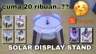 display rotating harga 20 ribu murahh!!?? || review solar display stand || beli di shopee