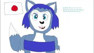 Krystal asks Fox about her swimsuit Art Comic Dub (Japanese) by J.A. Ealy (An Autistic Person)