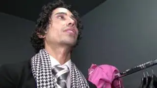 Frankie Martinez backstage with Daniel Enskat at the Tropicana in Milan