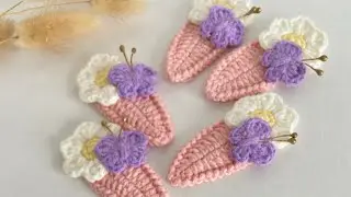 İlkyaz çıtçıt toka/ butterfly buckle/ mesh buckle/ crochet buckle /örgü toka