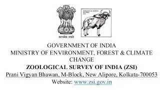 Zoological Survey of India Recruitment 2025 | Central Govt Jobs 2025 Notification