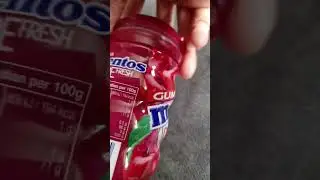 Cherry flavour Mentos gum #shorts #satisfying #asmr #fyp #trending
