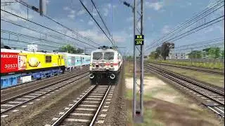 BACK TO BACK OVERTAKE AND CROSSING | INDIAN RAILWAYS | MSTS