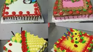 😍Most Beautiful Square Birthday Cake | New Trending DesignSquare Birthday Cake Decoration | New Desi