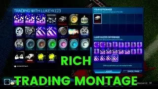 Rocket League Insane Rich Trading Montage- Xbox one!