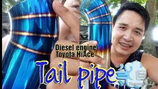 Tail pipe for diesel engine💨 Sound check💨 Toyota HiAce @kimpoydaleee #kimpoydaleee