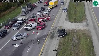 OSP: Crash that shut down part of I-71 is fatal