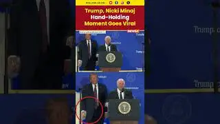 Trump, Nicki Minaj Hand-Holding Moment Goes Viral #trump #nickiminaj #shorts