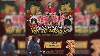 🔴#LIVE SENI BARONGAN MBALELO - WEDDING PARTY  - CINGKRONG PURWODADI - SADEWA AUDIO - 17 OKTOBER 2025