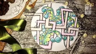 Zentangle 禪繞畫 禅绕画 #1203 How to draw by Eva Wu Zendala 禪陀羅