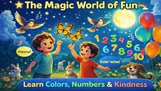 The Magic World of Fun 🌟 | Learn Numbers 1-10 & Good Manners for Kids