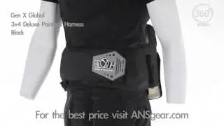 2013 Gen X Global 3+4 Deluxe Paintball Harness - Black - Visual 360