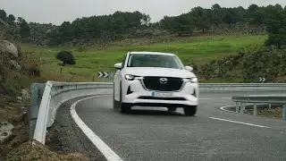 2026 Mazda CX-60 in Rhodium White Driving in Spain