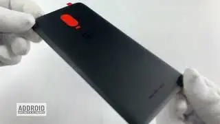 Задняя крышка для OnePlus 6T черная матовая Midnight Black без стекла камеры