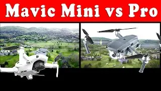 Mavic Mini 2.7k vs Pro - Side By Side Video Comparison with Manual settings 2.7k