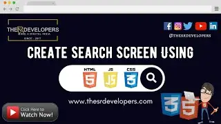 Search Screen Using HTML CSS & JQuery #thesrdevelopers #webdesign #searchscreen #css #html