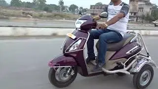 side wheel attachment kit only TVS JUIPITER@11000 free shipping www.wheelchairindia.com @ 9893025003