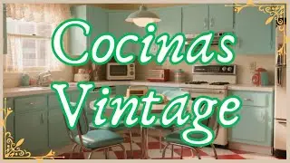 🌸 🥣Una Cocina Vintage Perfecta: Donde el Pasado y el Futuro Cocinan Juntos 🌸 🥣Años 20s–60s.