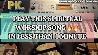 Play This Spiritual worship song in less than 1 minute. How to play Powerful string on the keyboard 
