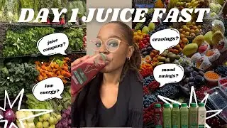 Juice Cleanse DAY 1 | Detoxing, Cravings, and Thoughts🌿