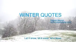 Winter Quotes | Beautiful Winter Quotes !  Best Winter Quotes | Inspirational Quotes