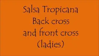 Cuban footwork - front and back cross (ladies)