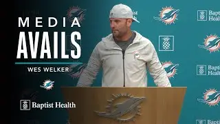Тренер принимающих Уэс Уэлкер встречается с представителями СМИ | MIAMI DOLPHINS