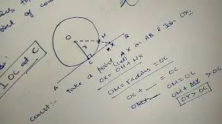 Circles Class 10_Lecture01 Tangent and Radius Perpendicular | Equal Tangents | #circle #math #viral 