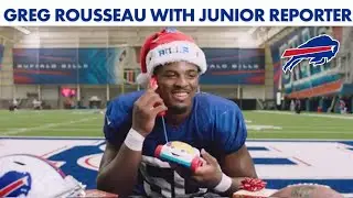 Greg Rousseau Answers Christmas Questions from Junior Reporter | Buffalo Bills