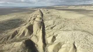 Flying over the San Andreas Fault in California