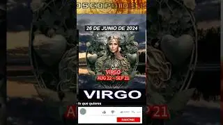 Hor&oacute;scopo Diario - Virgo - 26 de Junio de 2024. #shorts