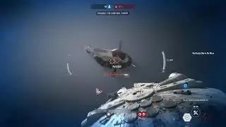 Star Wars Battlefront 2 Hero Ships Gameplay (Rey, Maul, and Poe's Starfighters)
