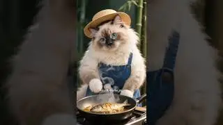Cute Cat Fishing & Cooking Fish 🍲🐟 | Funny AI Animation Short 😺#cats #shortfeld #LOL-VerseAI