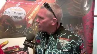Monster Jam - World Finals 2013 - Pre-Practice Interview with Blue Thunder Driver, Pablo Huffaker