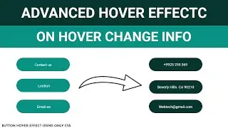 Advanced CSS Button Hover Animation | Button hover Effects css