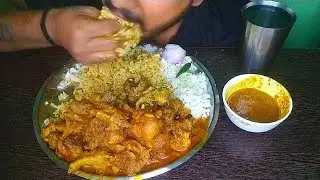 Chicken curry rice eating show | chicken curry rice eating video | chicken curry rice eating asmr ..