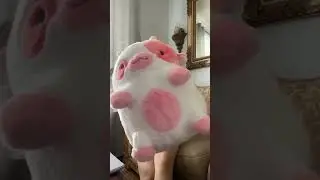 Hugging Shopzoki Strawberry Cow Plush