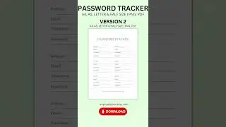 Password Tracker #Youtube #Shorts