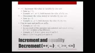 6. Introduction to c++: Operators, Precedence of operators
