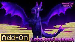 Обновление 1,000,000 HORSES ADDON ИДЕАЛЬНО подходит для игроков Minecraft в режиме выживания!