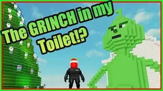 Grinch STUCK in the Toilet!! Roblox Islands Build