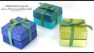Stampin' Up! Учебное пособие по двухъярусной коробке Noble Peacock