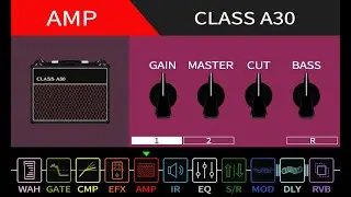 NUX MG-30 F/V/M/High Gain 音箱分類音色demo