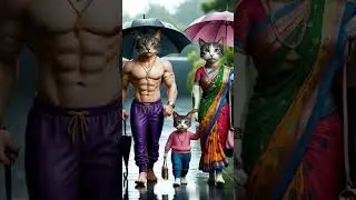 lovely cat enjoying with family 😻🐱