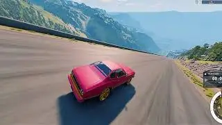 FULL THROTTLE INSANE LONG DOWNHILL MAYHEM-BEAMNG,DRIVE EPIC SPEED/CRASH TEST