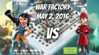 May 2, 2016 War Factory. Gearheart defeated with Zooka Unboosted - Boom Beach