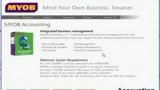 Installing MYOB