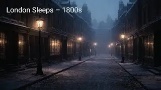 A Quiet Winter Night in 1800s London ❄️2.50 Hours of Calm Victorian City Sounds for Deep Sleep
