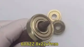 608-ZZ Gold Plated Bearings 8x22x7mm, Pre-Lubricated and Stable Performance  608 skateboard bearings